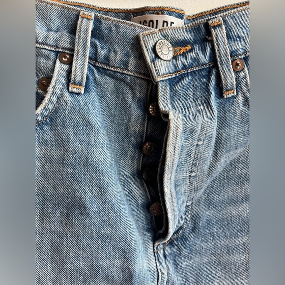 Agolde Blue Denim Mini Skirt - 25 - Picture 3 of 9